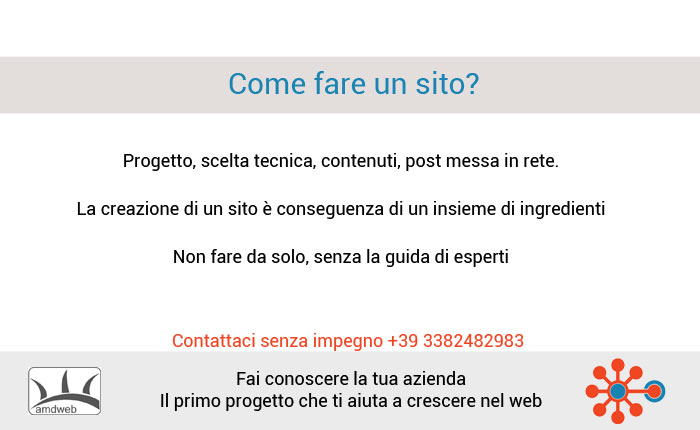 Come fare un sito Come fare un progetto